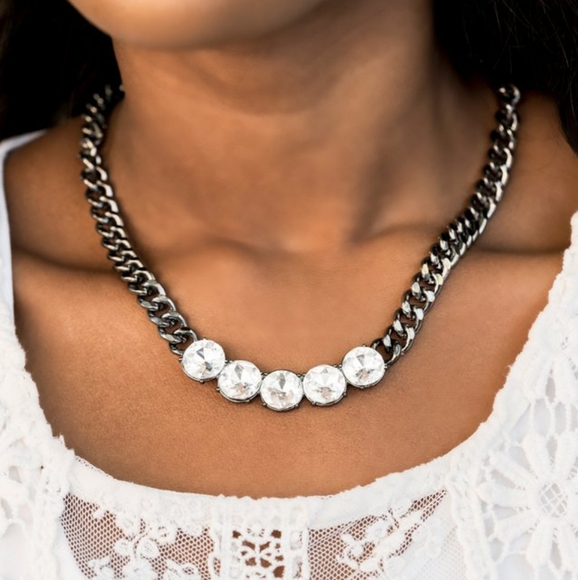 Paparazzi Fashion Fix 4pc Set - Magnificent Musings 🖤 Gunmetal - Picture 7 of 10